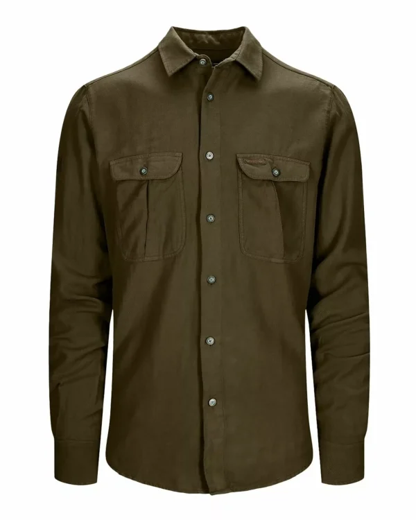 Shop Amundsen Sports Amundsen Flannel Shirt 485 Hunter Green