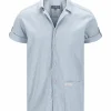 Hot Amundsen Sports Beach Shirt 556 Pinstripe Blue