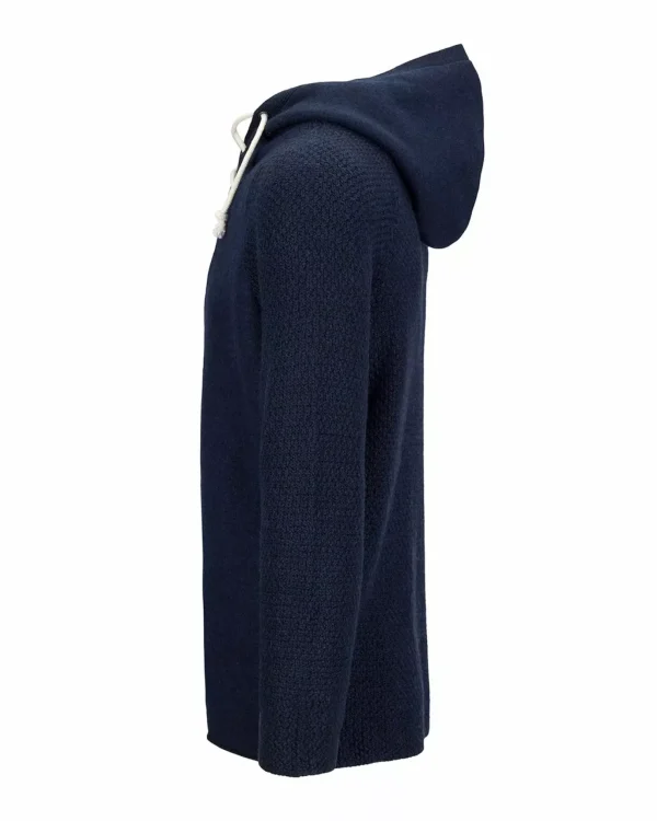 Shop Amundsen Sports Boiled Hoodie Laced 590 Faded Navy