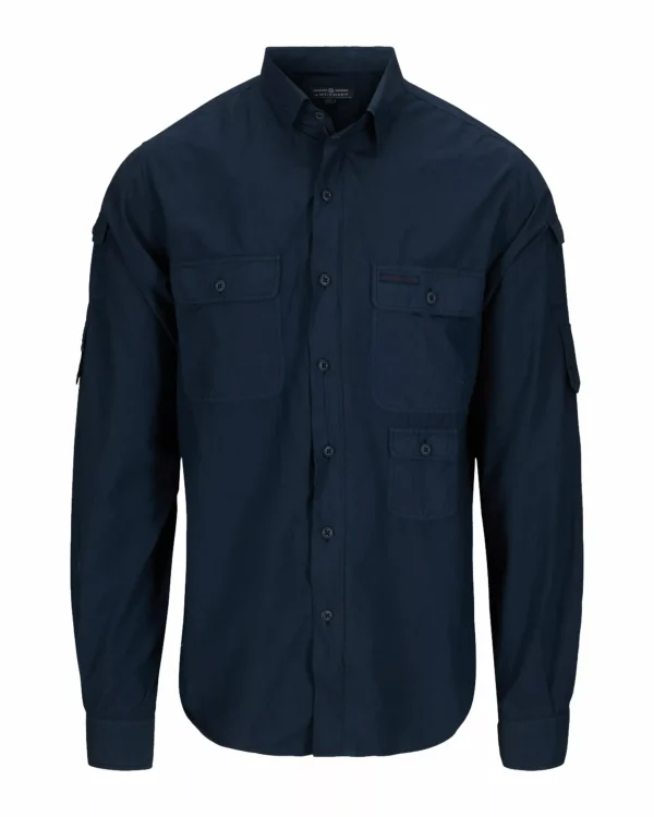 Clearance Amundsen Sports Boulder Shirt 590 Faded Navy