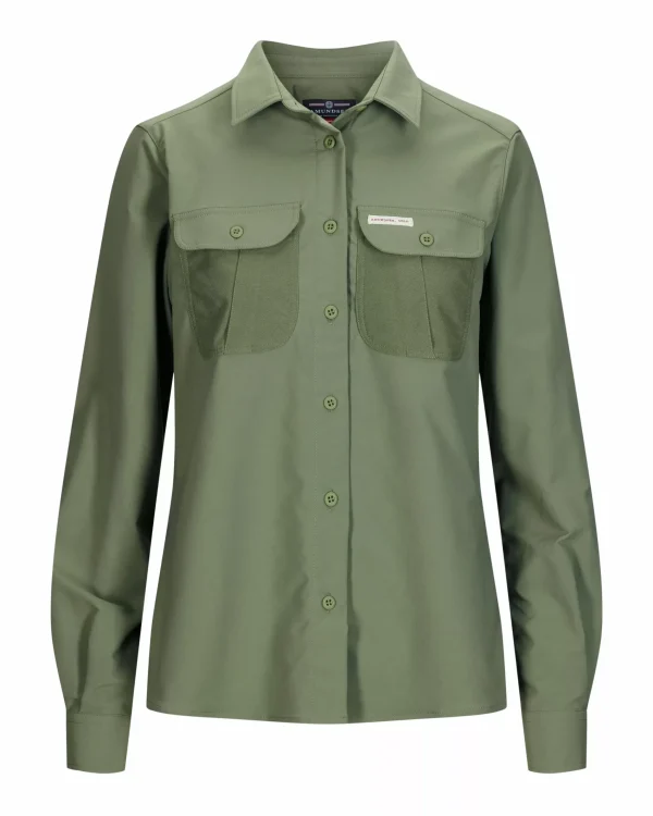 Clearance Amundsen Sports Cityscape Shirt 405 Leaf Green