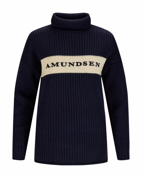 Flash Sale Amundsen Sports Heroes Ski Turtle Neck 590 Faded Navy/Natural