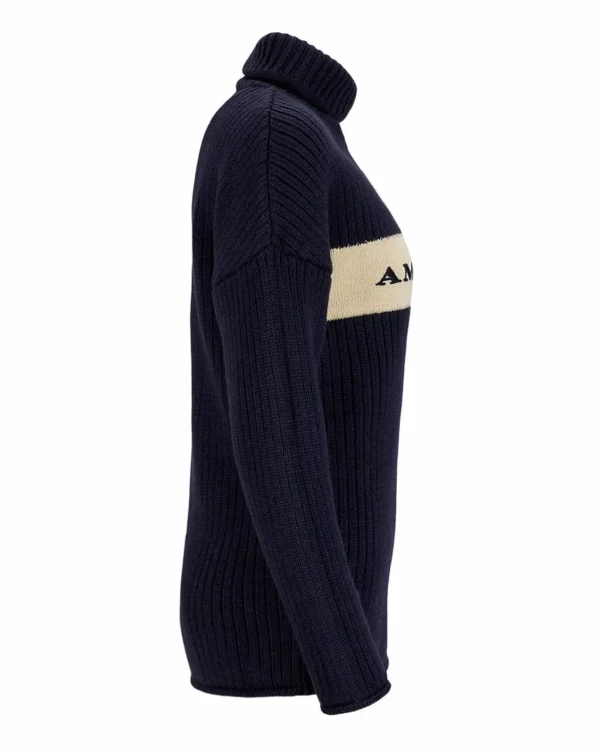 Flash Sale Amundsen Sports Heroes Ski Turtle Neck 590 Faded Navy/Natural