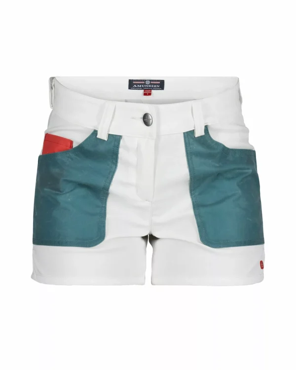 Cheap Amundsen Sports 5Incher Field Shorts Stormy Blue 014 Offwhite/Stormy Blue