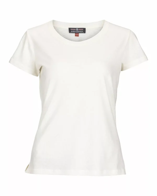 Fashion Amundsen Sports Linen Tee 610 Natural