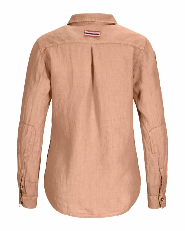 Sale Amundsen Sports Safari G.Dyed Linen Shirt 650 Camel