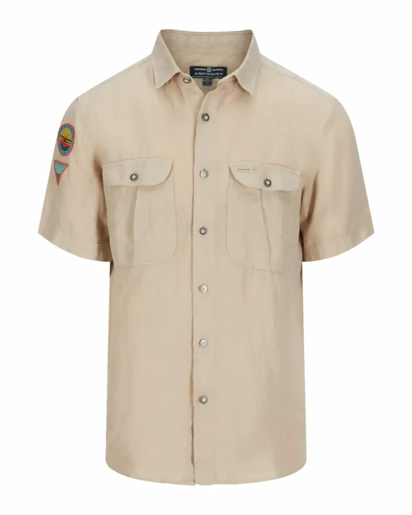 Clearance Amundsen Sports Safari G.Dyed Linen SS 620 Desert
