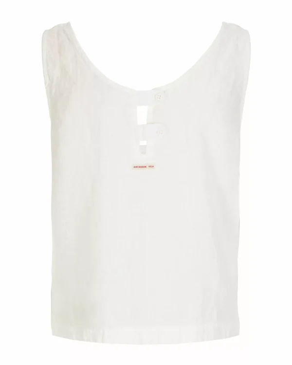 Shop Amundsen Sports Safari Linen Top 610 Natural