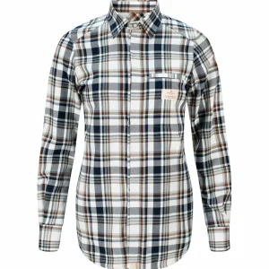 Discount Amundsen Sports Skauen Field Shirt 590 Chequered Navy/Tan