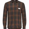 Best Sale Amundsen Sports Skauen Field Shirt 215 Hunter Brown Checks