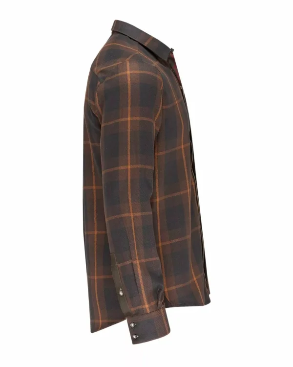 Best Sale Amundsen Sports Skauen Field Shirt 215 Hunter Brown Checks