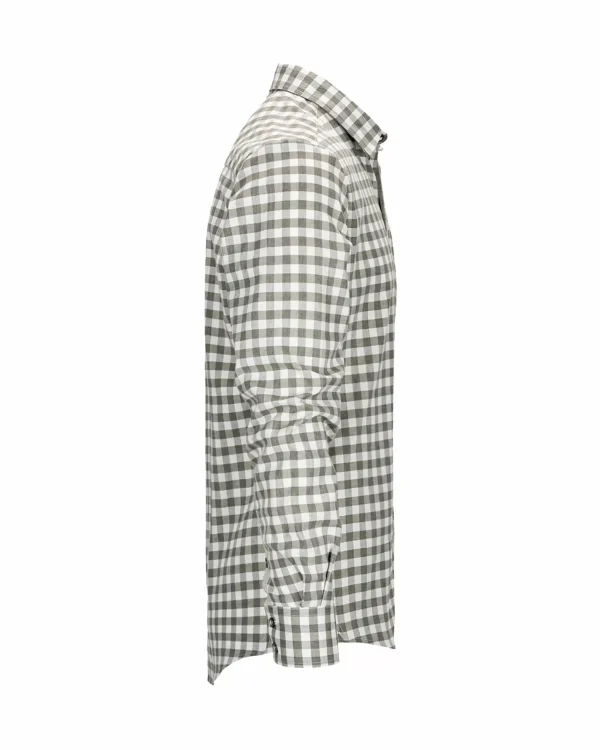 Clearance Amundsen Sports Vagabond Shirt 453 Chequered Olive