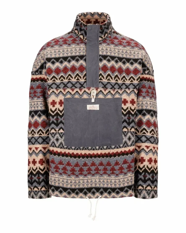 Best Amundsen Sports Vagabond Tradition Fleece 520 Faded Blue/Pattern