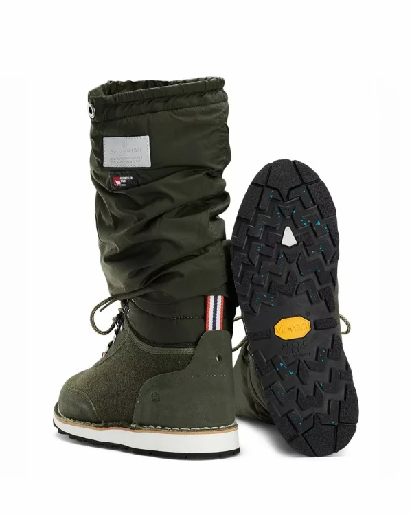Best Amundsen Sports Winter Mucks Insulated 450 Olive/Olive Suede