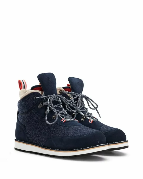 Fashion Amundsen Sports Winter Mucks Low Cut 591 Navy Suede/Navy Wool