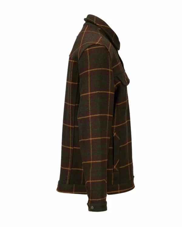 Best Sale Amundsen Sports Wool Jacket 215 Hunter Brown Checks